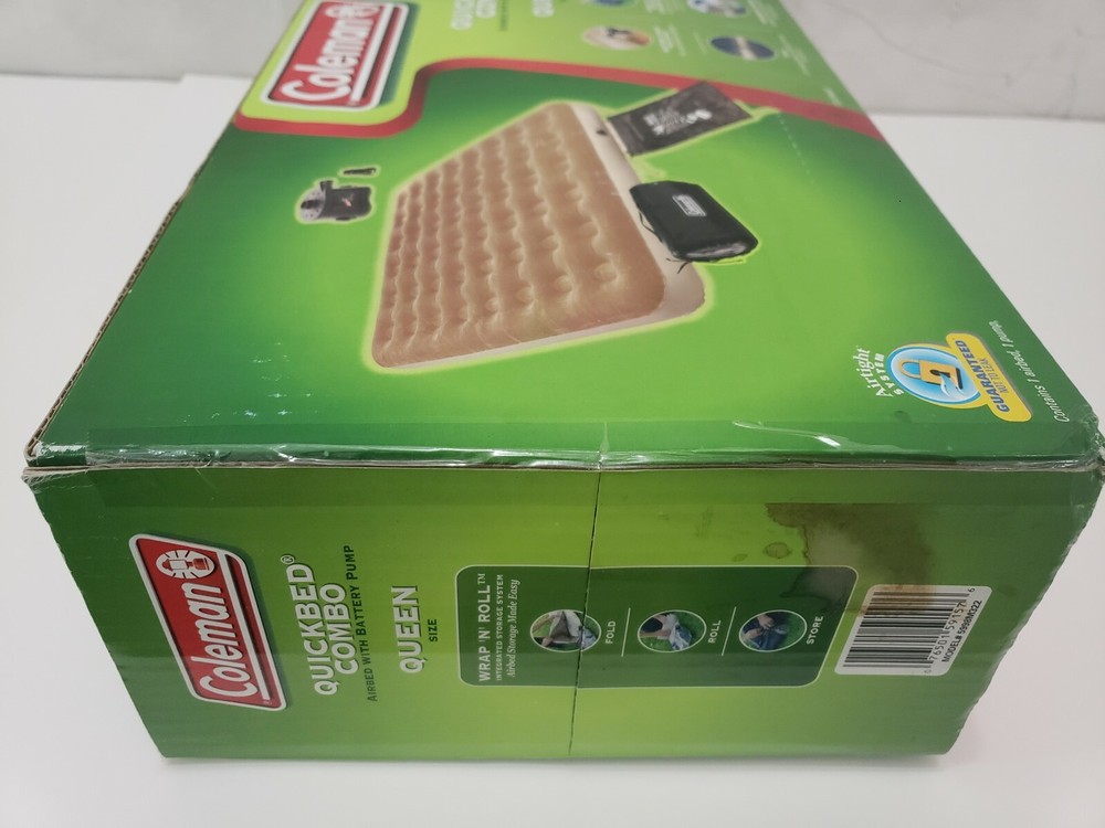 Coleman Quick Bed Combo with Battery Pump - Queen Size - SEALED - Made 2005