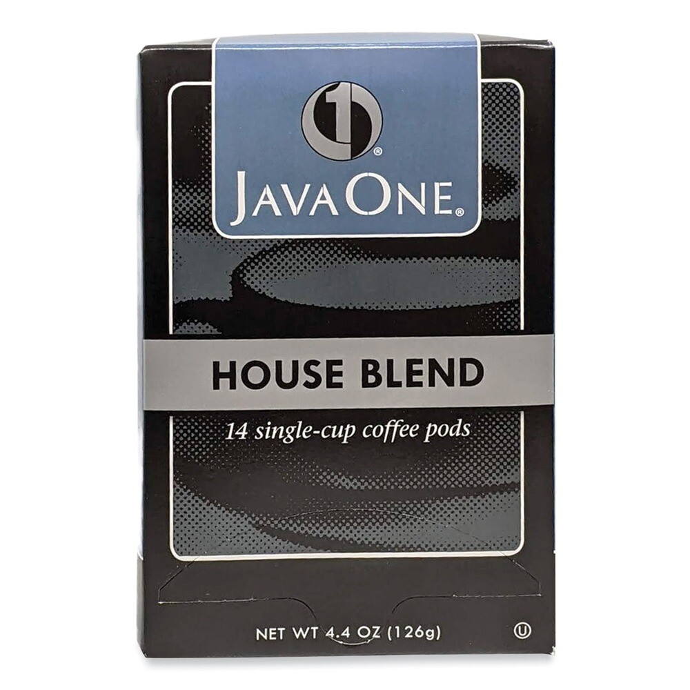 Java One 40300 Single Cup Coffee Pods - House Blend (14/BX) New
