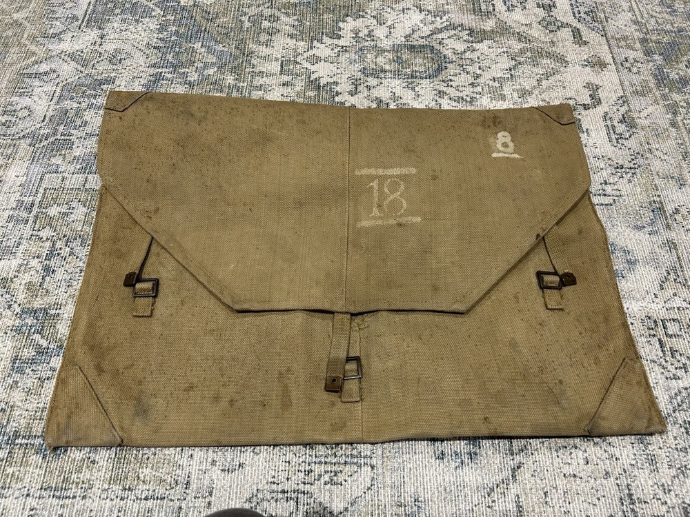 WW2 British Army Royal Artillery Plotting Board Canvas Bag ~ M.E.Co. 1941