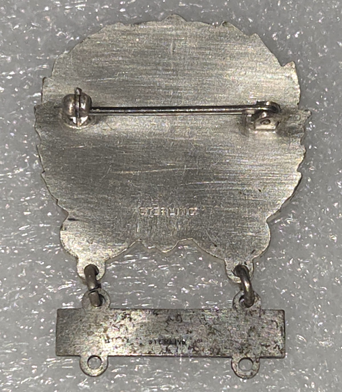WWII AAF Technician Badge with AP INSTRUMENT SP. Bar Marked Sterling Silver