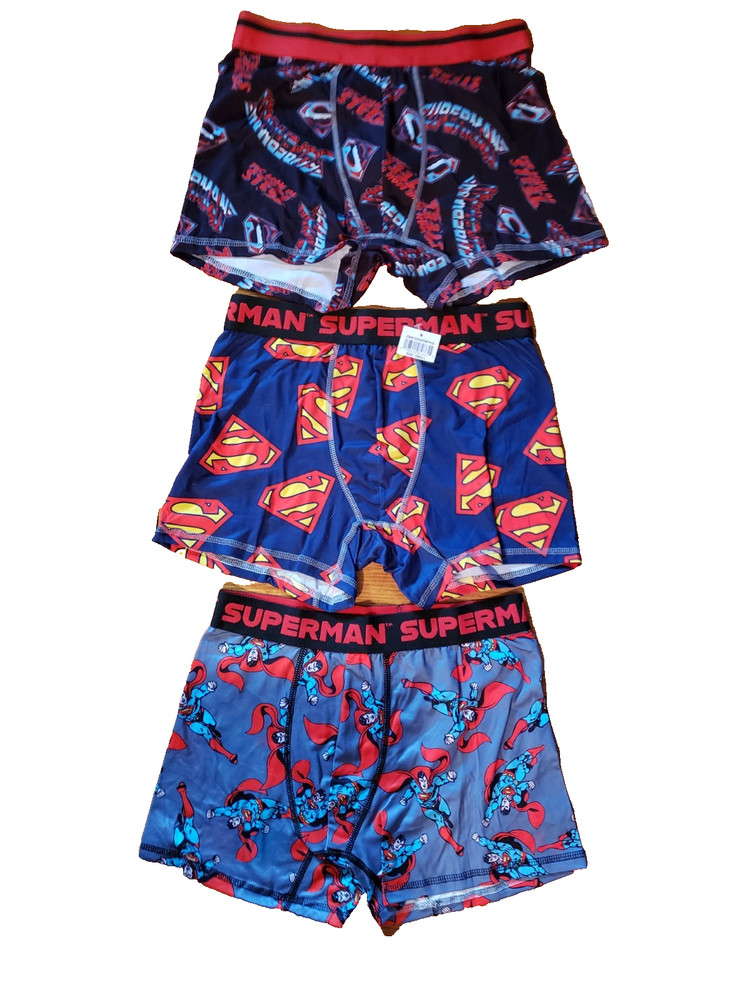 Men's DC Superman 3 Pack Boxer Briefs boxers size Small