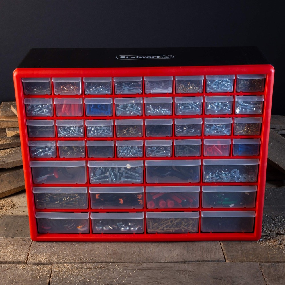 Storage Drawers-44 Compartment Organizer Desktop or Wall Mountable Container ...