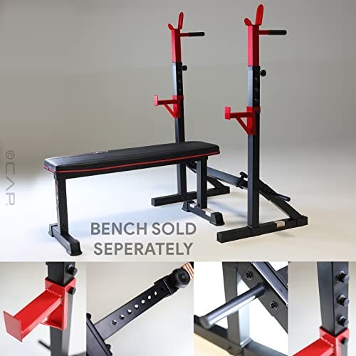 Adjustable Multi-Function Squat Rack for Home Gym - Heavy Duty Strength Training