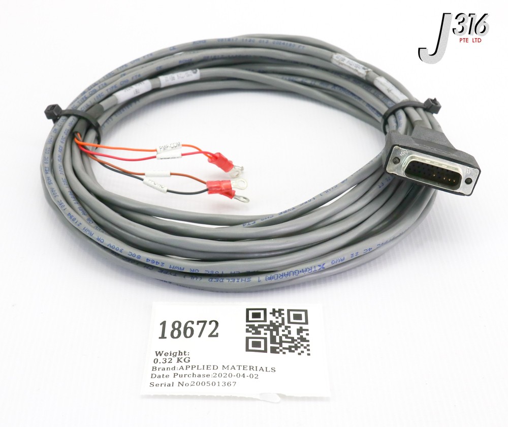 18672 APPLIED MATERIALS CABLE ASSY, 7.7M 0150-17219