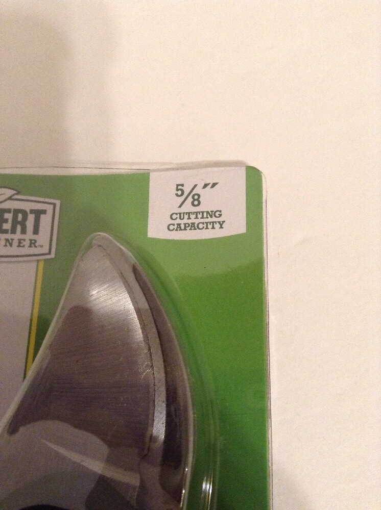 Expert Gardener Bypass Pruner 5/8" Cutting Capacity