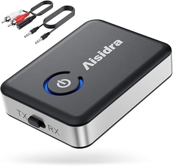2-in-1  Bluetooth Transmitter Receiver V5.0 AUX Adapter for TV/Car/PC/MP3 Player