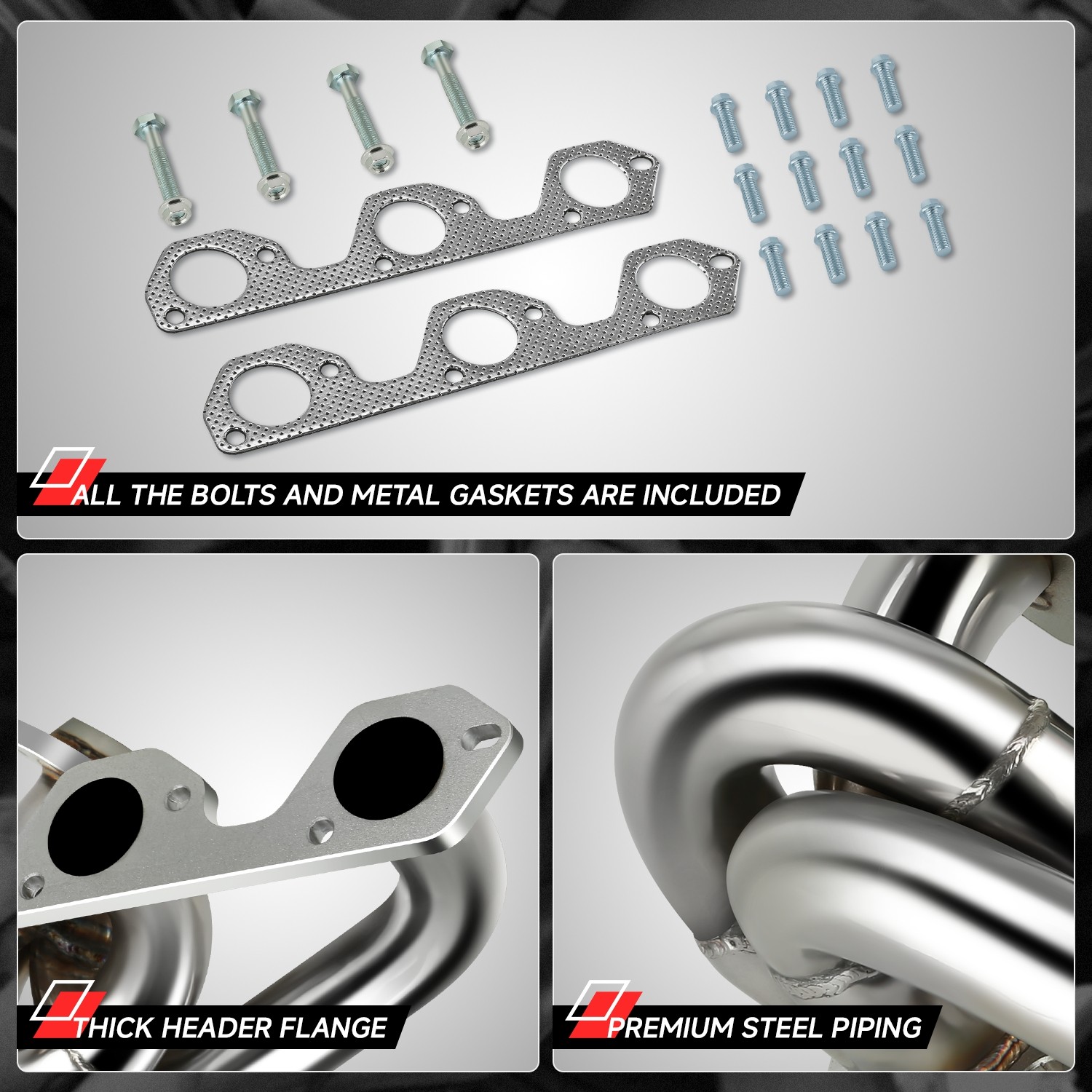 Pair 3-1 Shorty Exhaust Manifold Header For 2007-2011 Jeep Wrangler Jk 3.8L V6