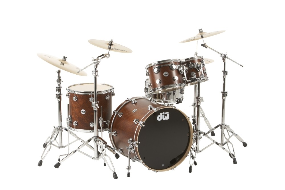 DW Collector's Series 4-Piece Shell Pack Walnut Chrome Hardware
