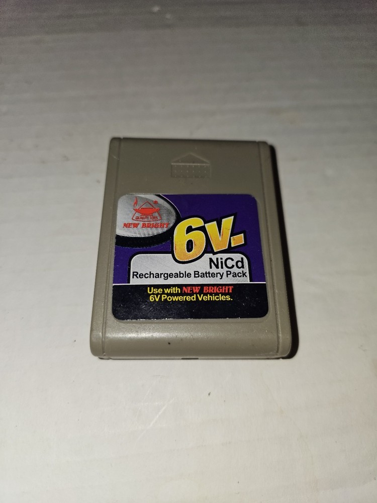New Bright 6 Volt NICD Rechargeable Battery Pack Untested