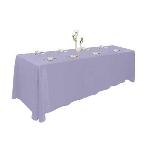 Extra Large Table Cloths. 8+ft Rectangle 132" x 90" (Rectangular) Lavender