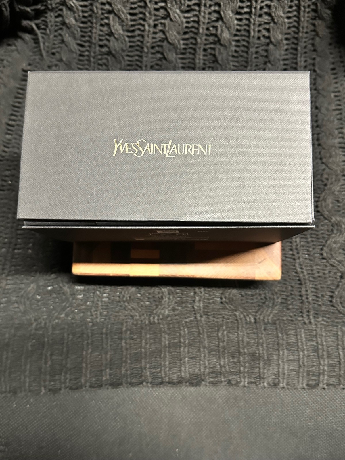 NEW - YSL Saint Laurent - Empty Gift Box - 7" x 4" x 4.5" - Black