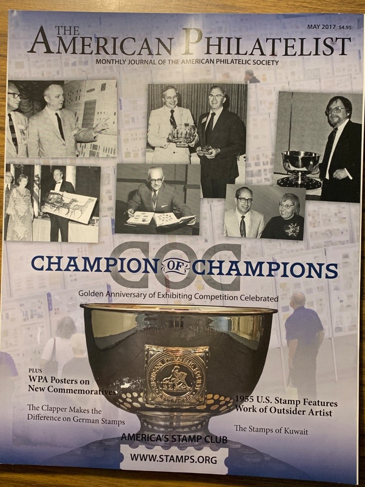 American Philatelist Magazine  2017,  May