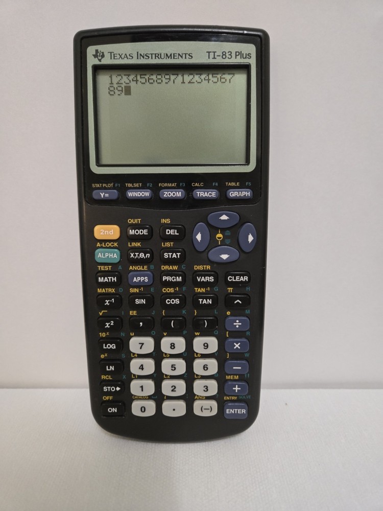 Texas Instruments TI-83 Plus Black Graphing Calculator Tested Working Great