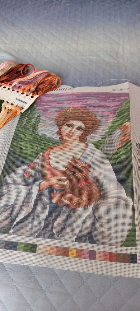 Gobelins.LADY WITH DOG half point kit