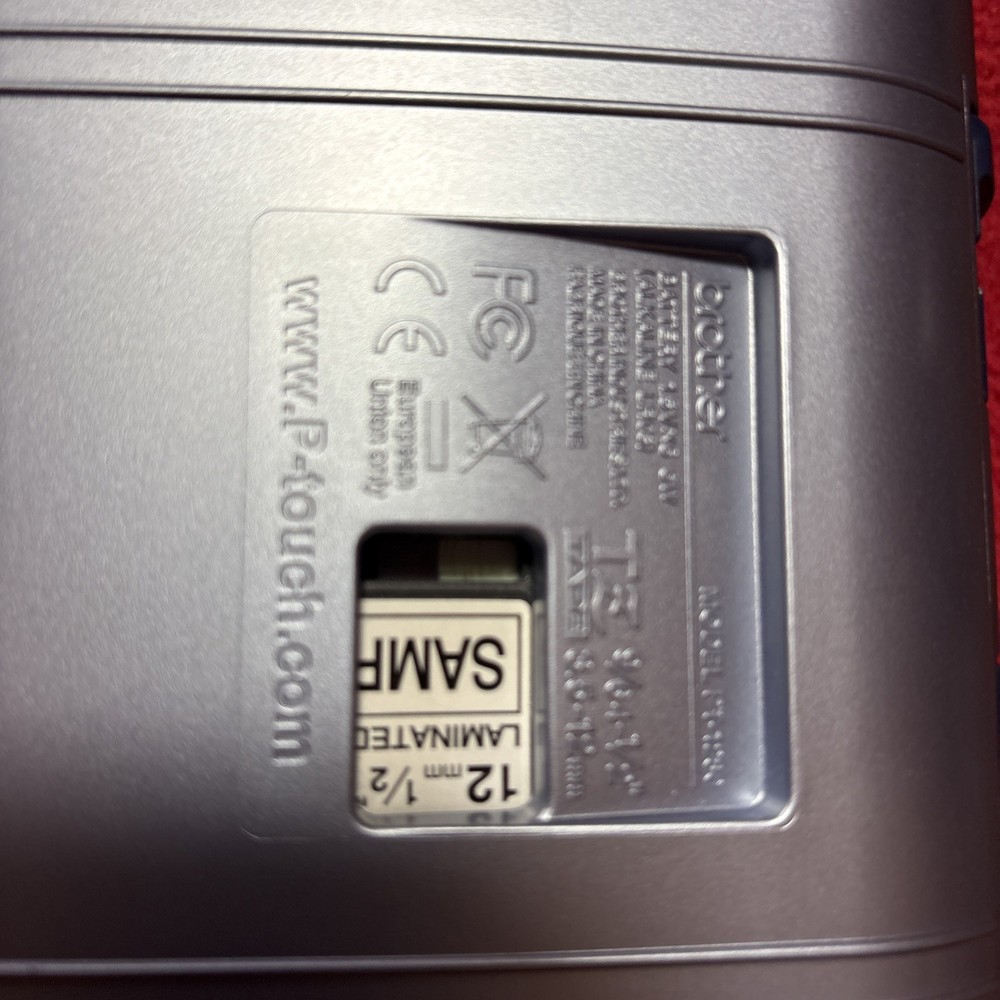 Brother P Touch Model PT 1280 Thermal Printer Label Maker Tested Working Battery