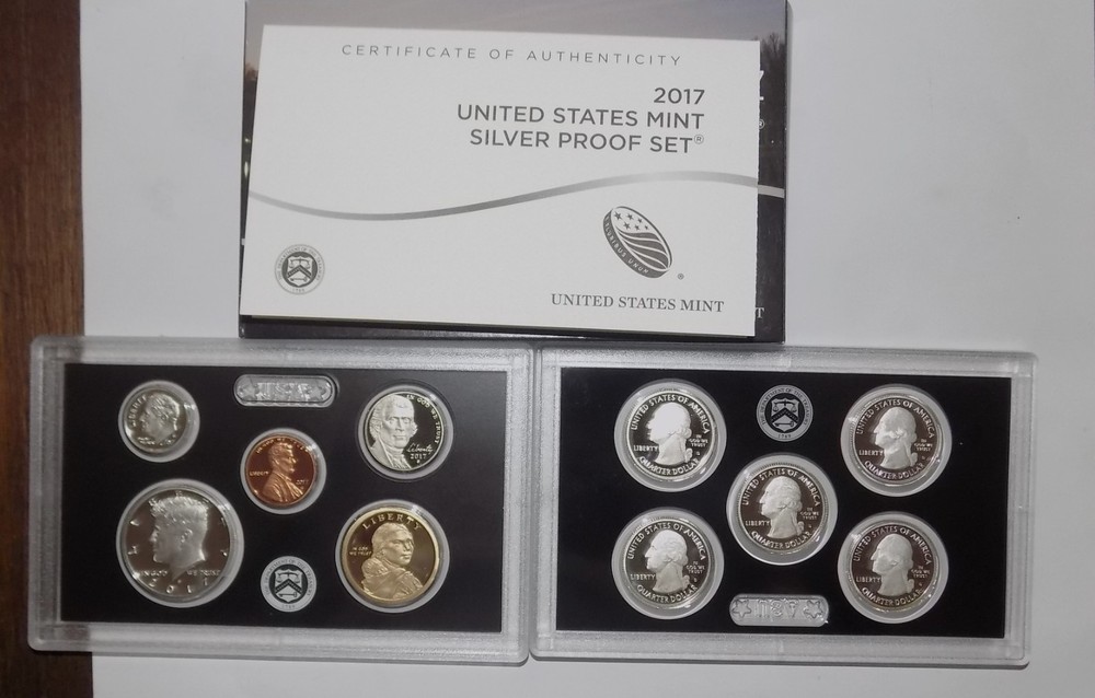 2017-S US Mint Proof Silver Set (w/Box & COA)