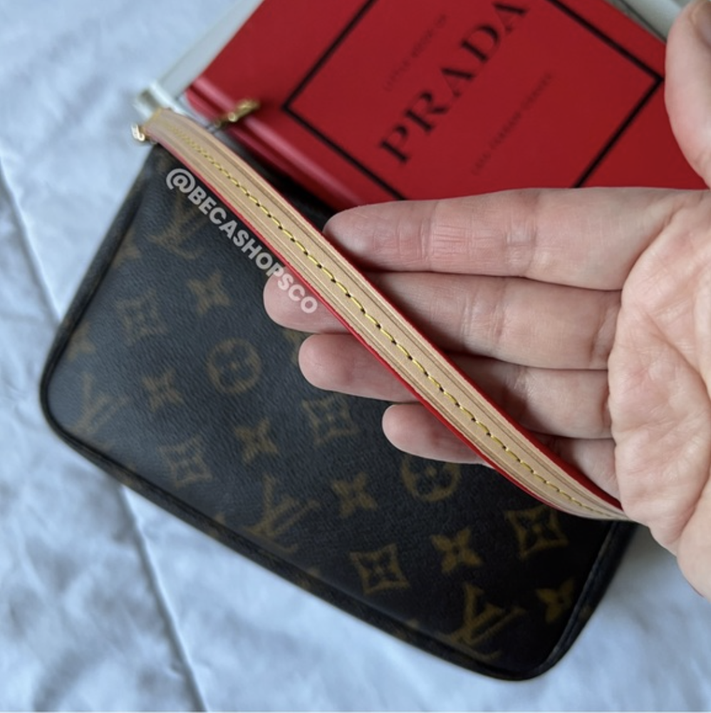 Vachetta Short Leather Strap for Pochette Accessoires Mini Pouch Bag
