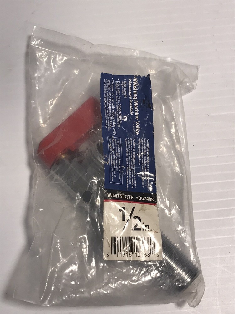 1/2” Wasing Machine Valve WM75LQTR 367488