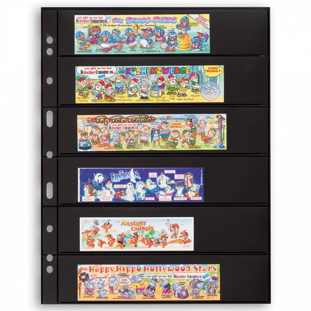 Lighthouse Grande 6 Row Strips Stamp Pages Archival Quality 5 Black Double Sheet