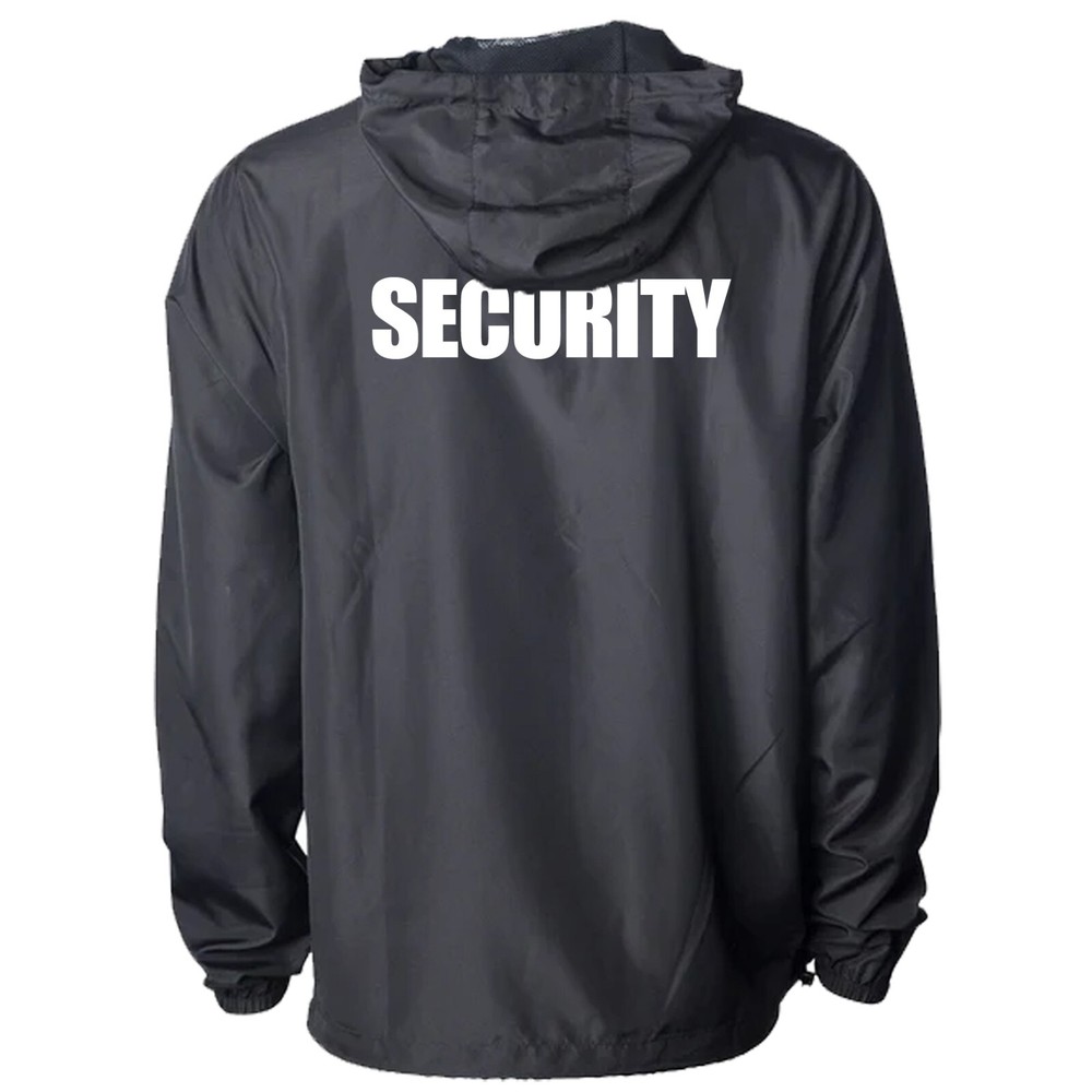 NEW LIGHTWEIGHT WINDBREAKER SECURITY JACKET WITH LANYARD
