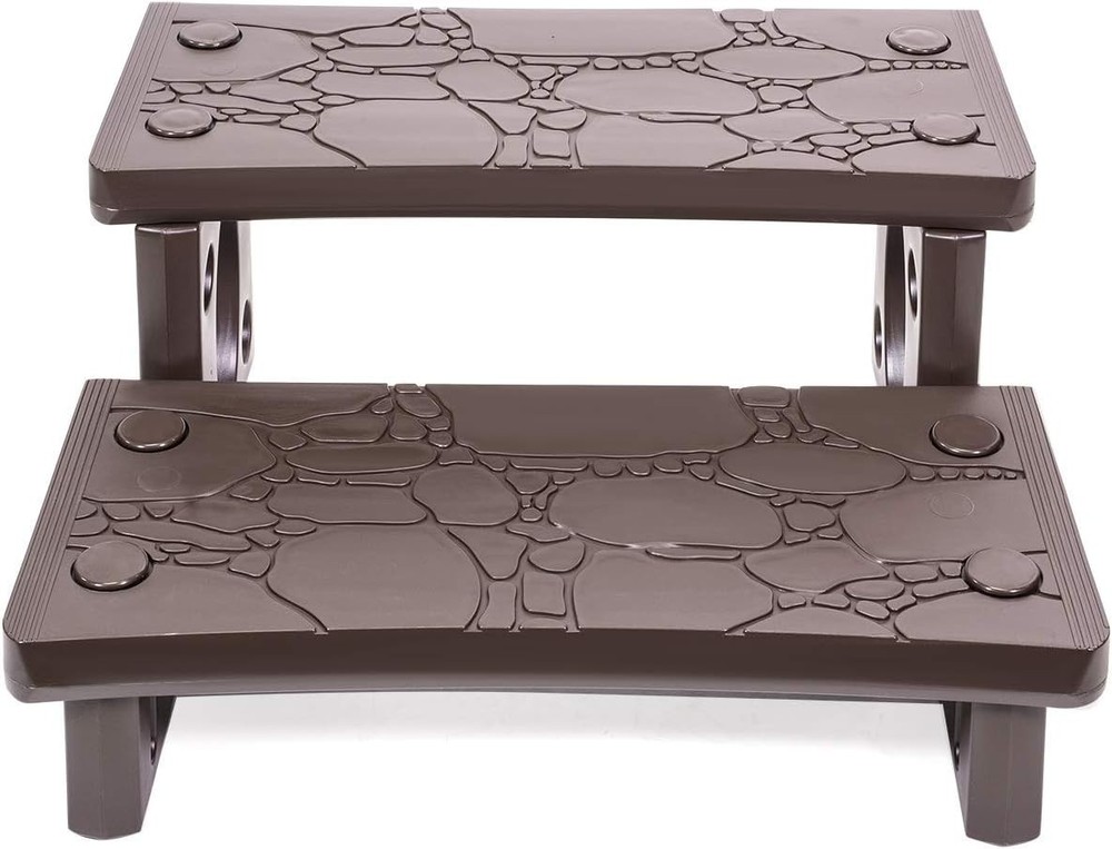 Anti-Skid Outdoor Pool Deck Steps - Mocha
