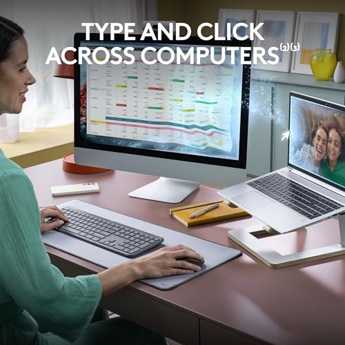 Logitech MK955 Signature Slim Wireless Keyboard and Mouse Combo - Graphite