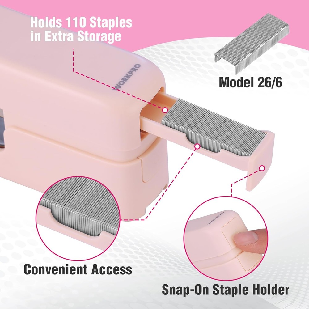 WORKPRO 2-in-1 Stapler & Remover 40 Sheets w/2000 Standard Staples Office Tool