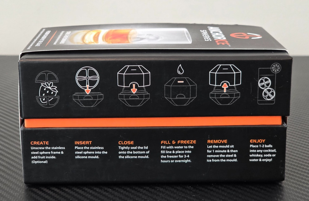 Final Touch Anchor Ice Sinking Drink Sphere/Ball Elevate Drinks with Sinking Ice