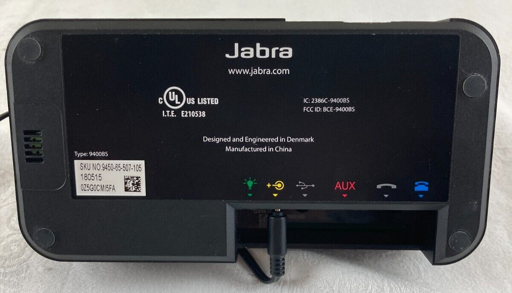 Jabra Pro 9400BS Bluetooth Wireless Base Unit +AC Adapter & Cords (No Headset)
