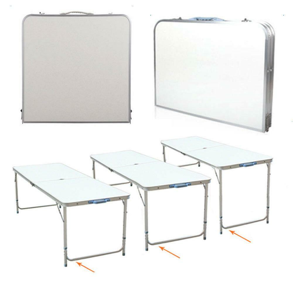 Aluminum Folding Table 4'Portable Indoor Outdoor Picnic Party Camping Tables NEW