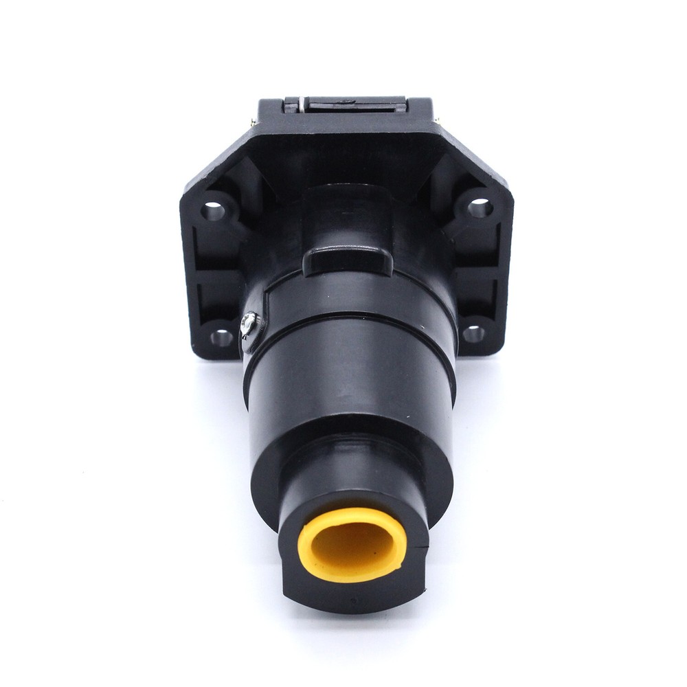 1pc 12V 7 Pin Round Trailer Plug 7 Way Socket Adapter Wiring Connector