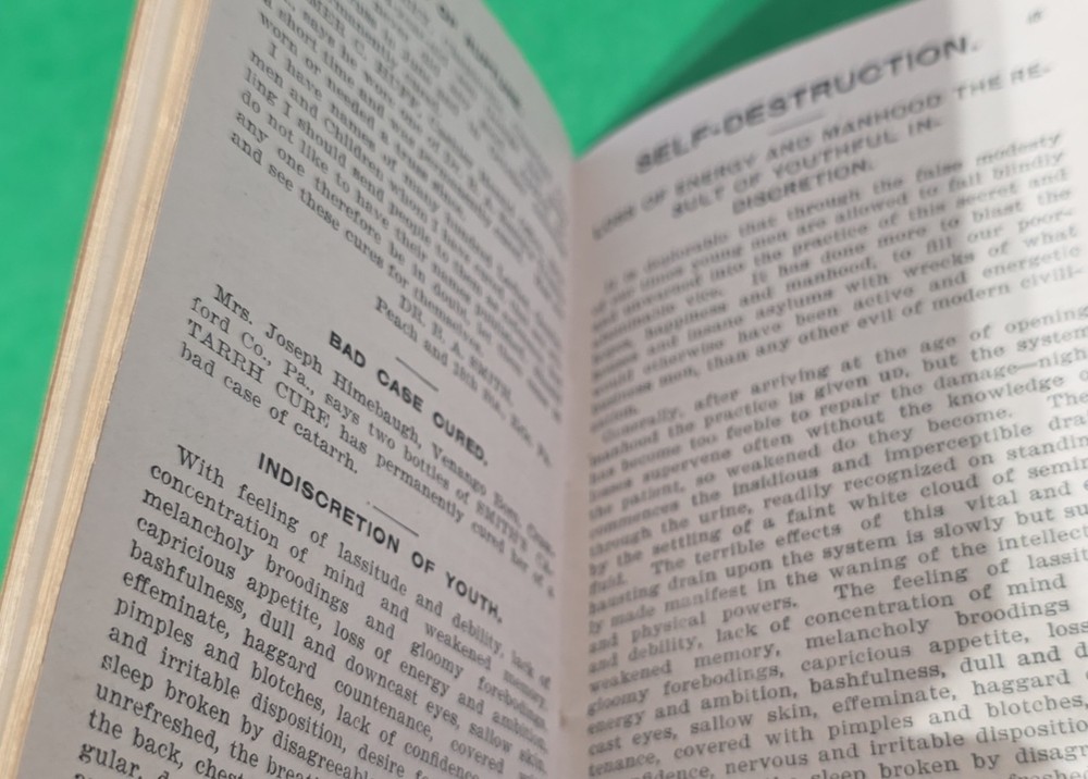 Dr Smith's Account Booklet Catarrh Vaporized