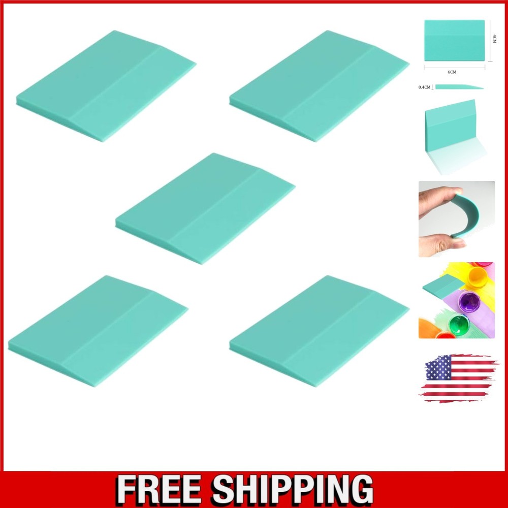 Versatile 5-Piece Rubber Squeegee Set for Effective Screen Printing and Crafting