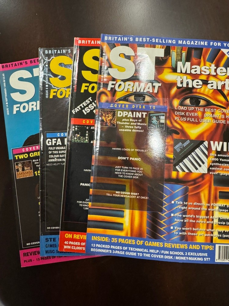 ATARI - ST Format Computer Magazine - UK - (15) Issues - 1991 & 1995