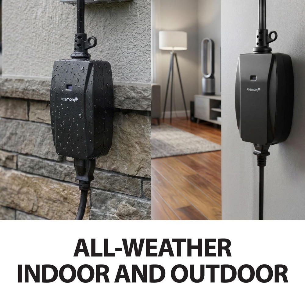 Fosmon WavePoint Wireless Remote (1 Pack), 1 Grounded Outlet + 1