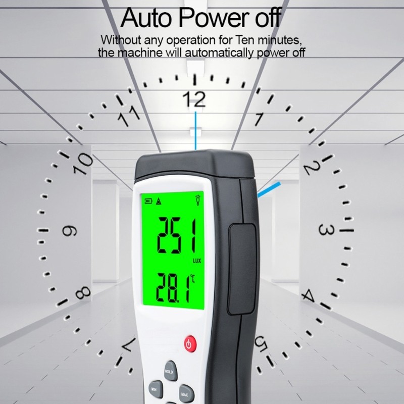Professional Sensory AS823 Digital Meter High Precise Split Luxometer