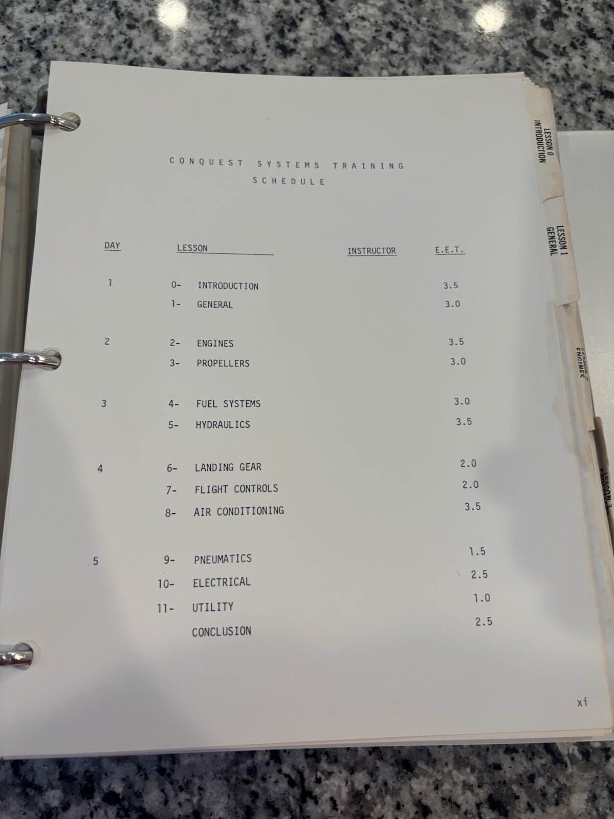 Cessna Conquest Systems Training Pilot Training Manual