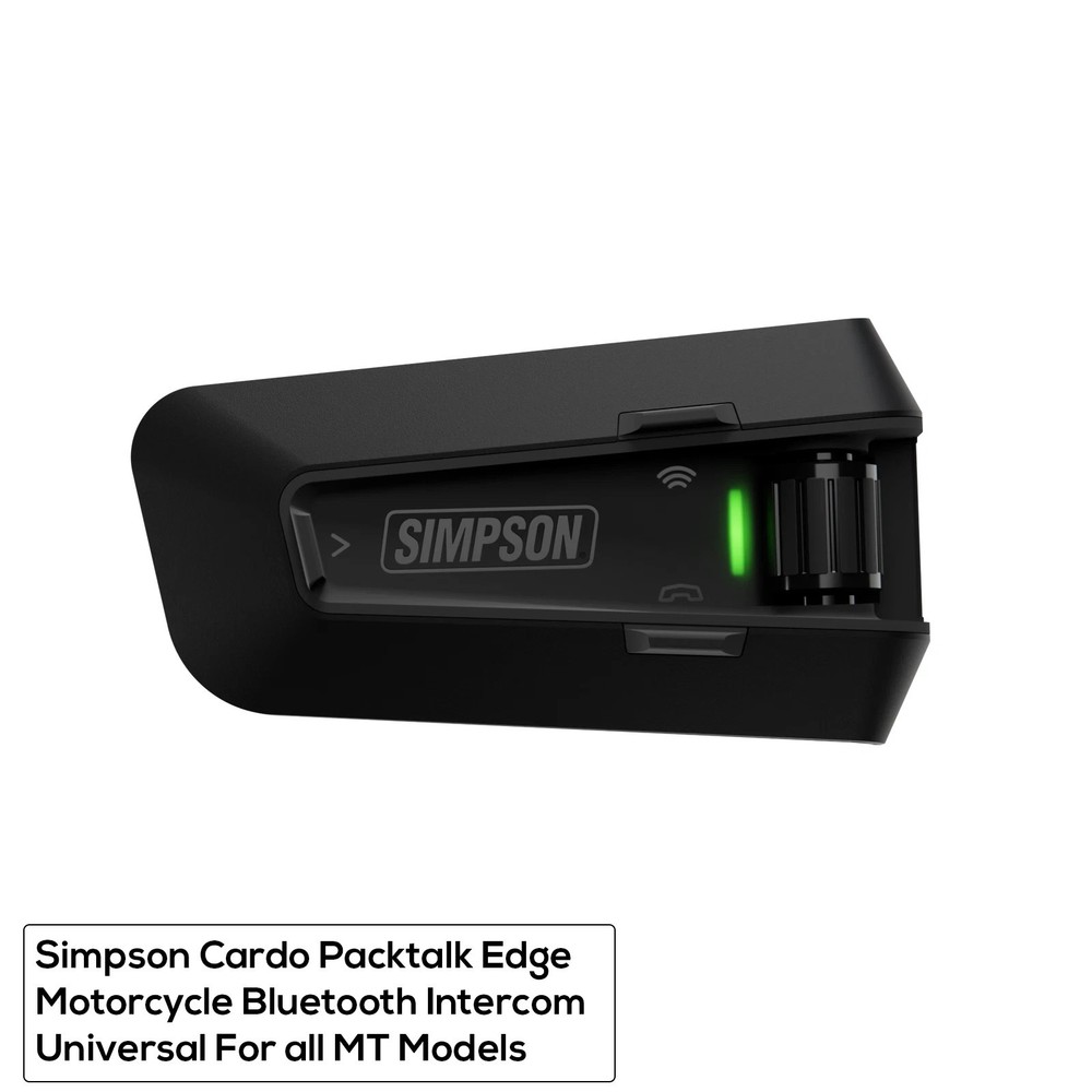 Simpson Cardo Packtalk Edge Motorcycle Bluetooth Intercom Universal For all MT