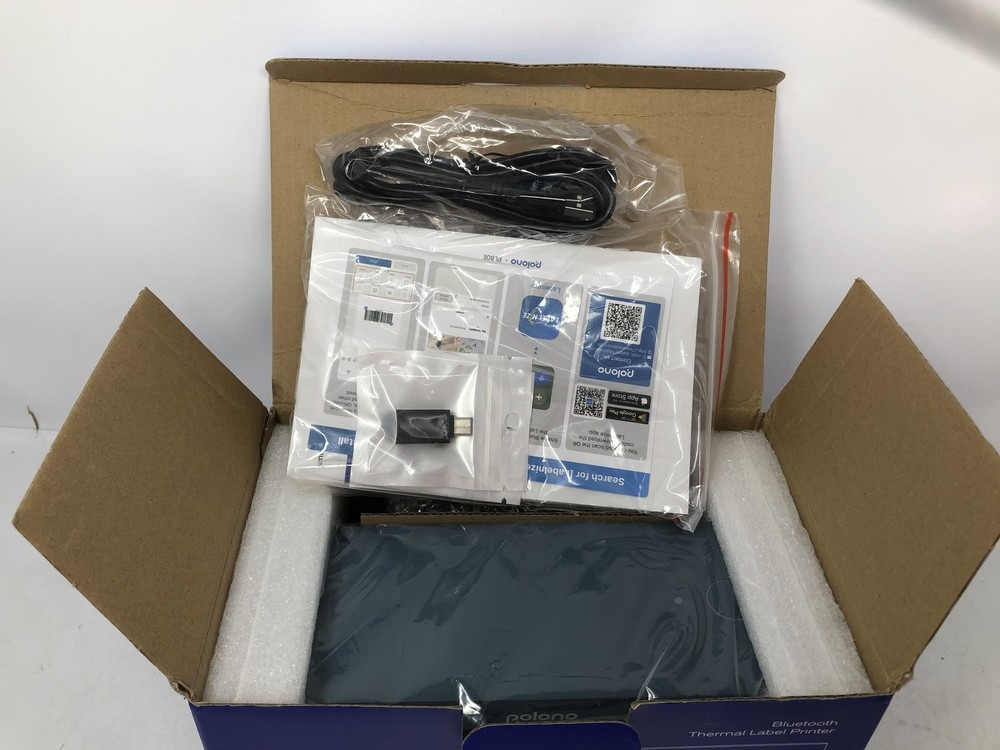 Polono PL80E Bluetooth Thermal Label Printer 203dpi Direct Thermal