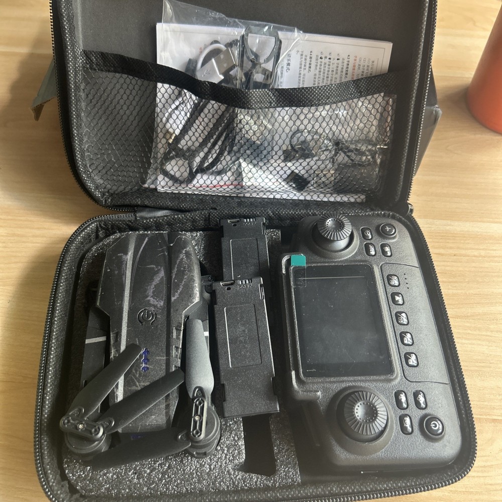 E88 Drone with Built-In Screen Control, Camera RC Drone with HD Display