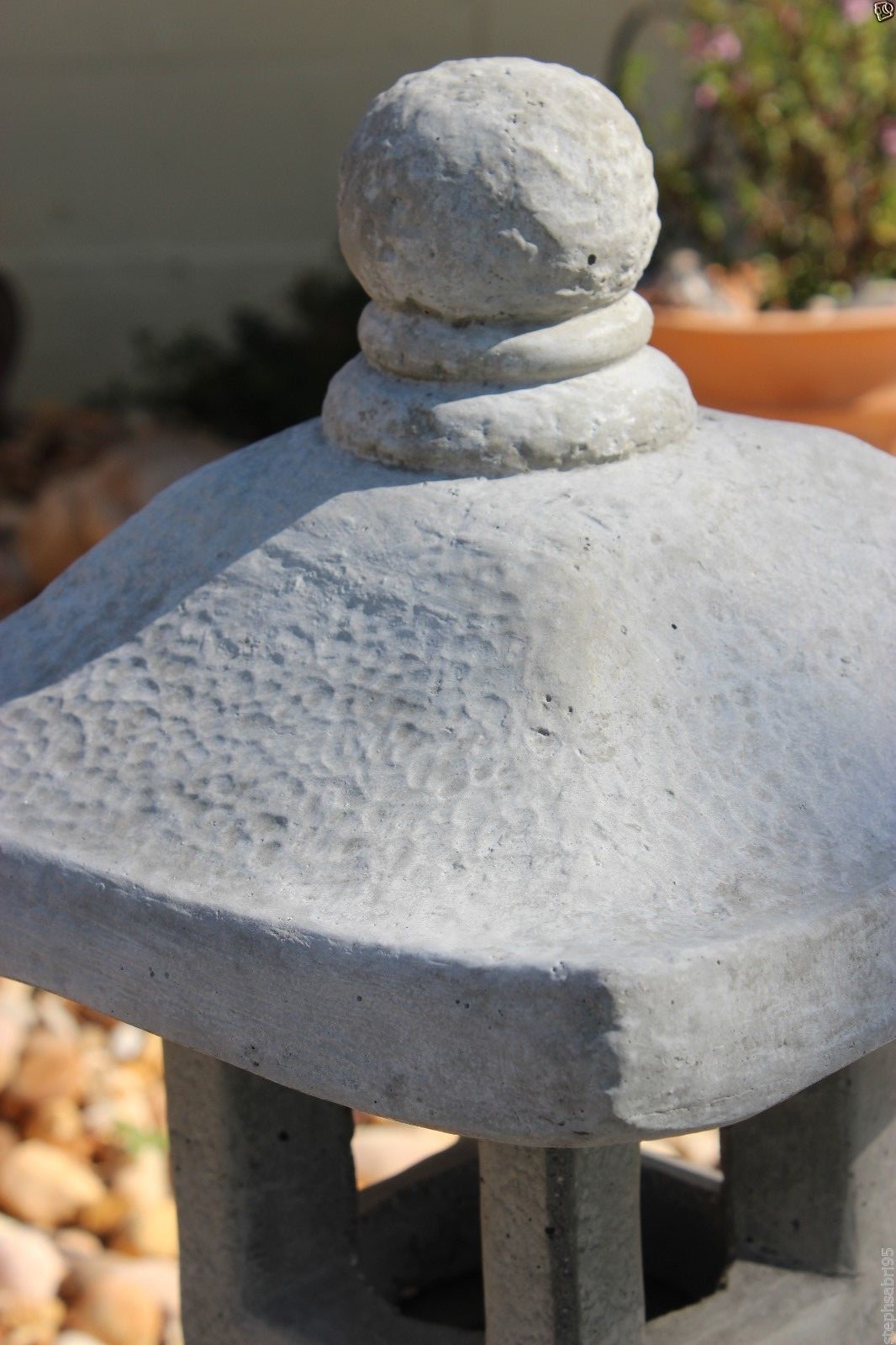 PAGODA ORIENTAL CONCRETE LANTERN JAPANESE GARDEN YARD CEMENT ART STONE STATUE