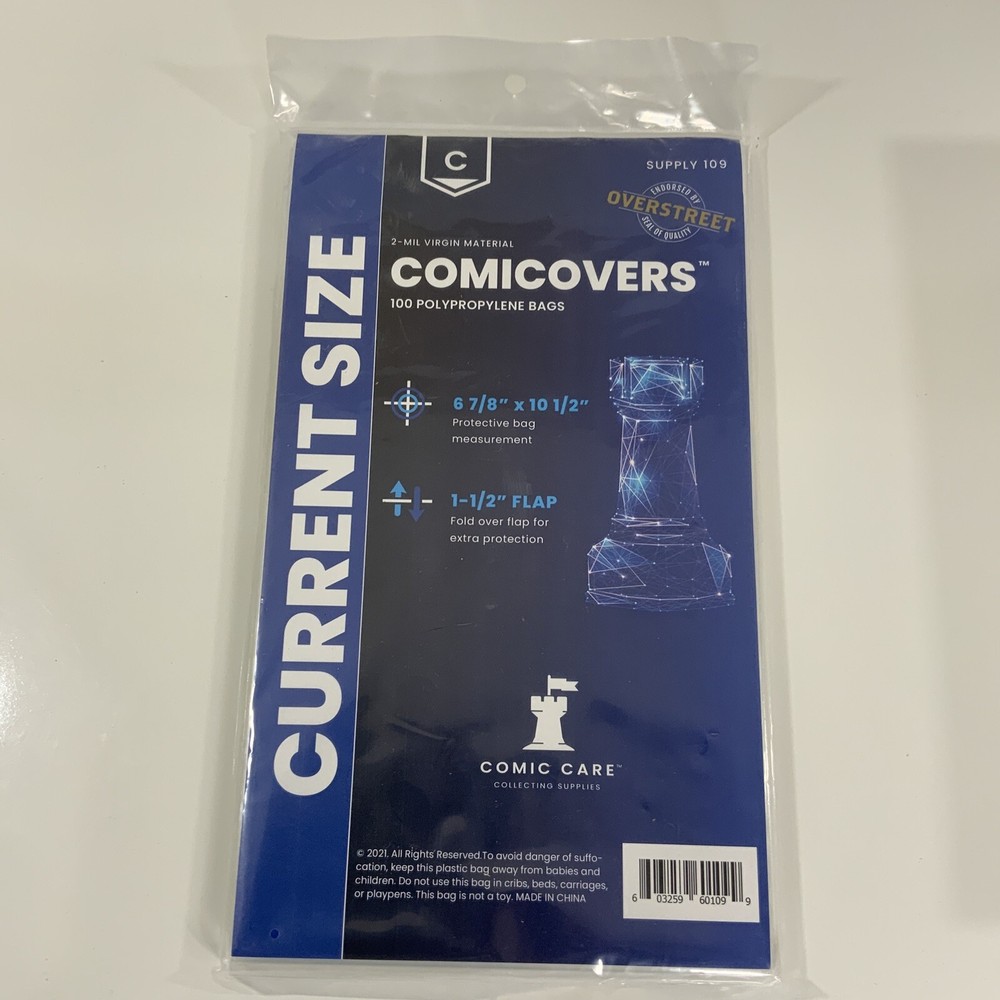 Comicare Premium Current Combo Comic 100 Bags & 100 Backing Boards