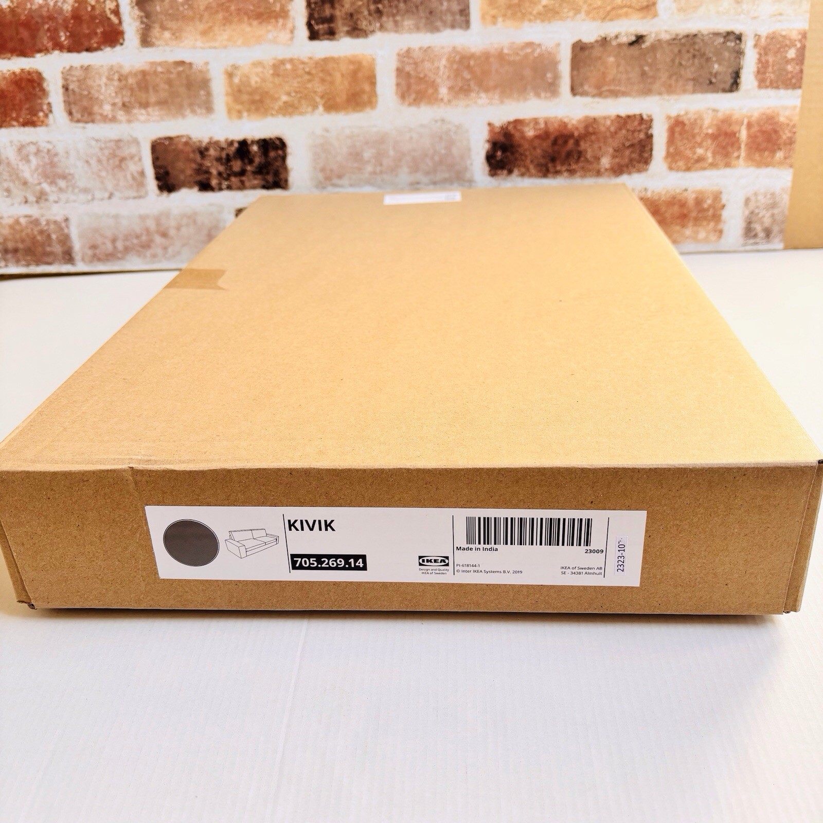 Ikea KIVIK 2 Seat Sofa Cover -Light Grey Linen Blend 505.269. 14 E1-E2-820