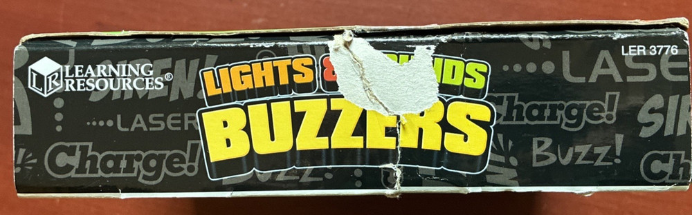 Learning Resources Lights and Sounds Buzzers Assorted Colors 4 in Set