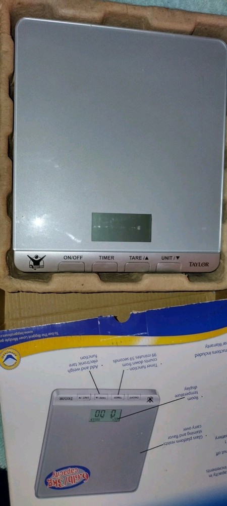 Taylor Glass Kitchen scale New open box