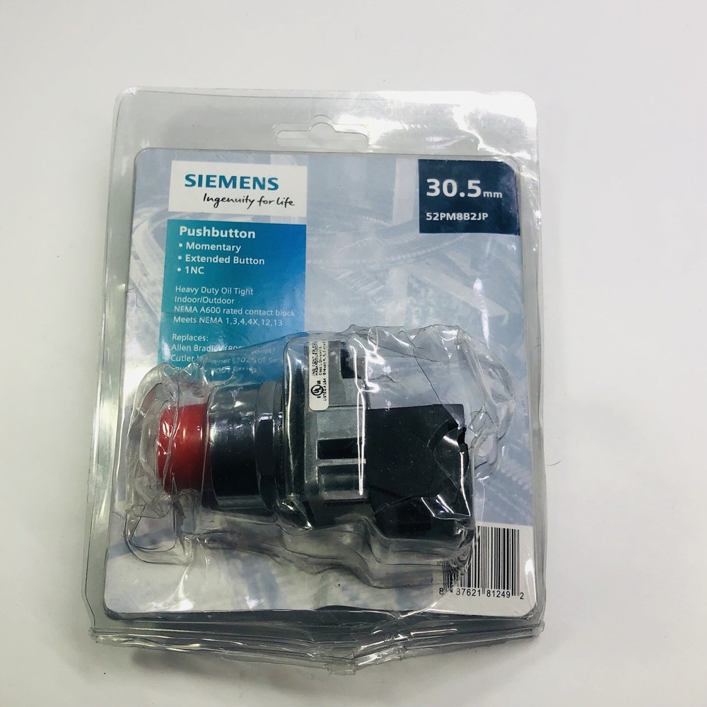SIEMENS 30.5MM PUSHBOTTON 52PM8B2JP