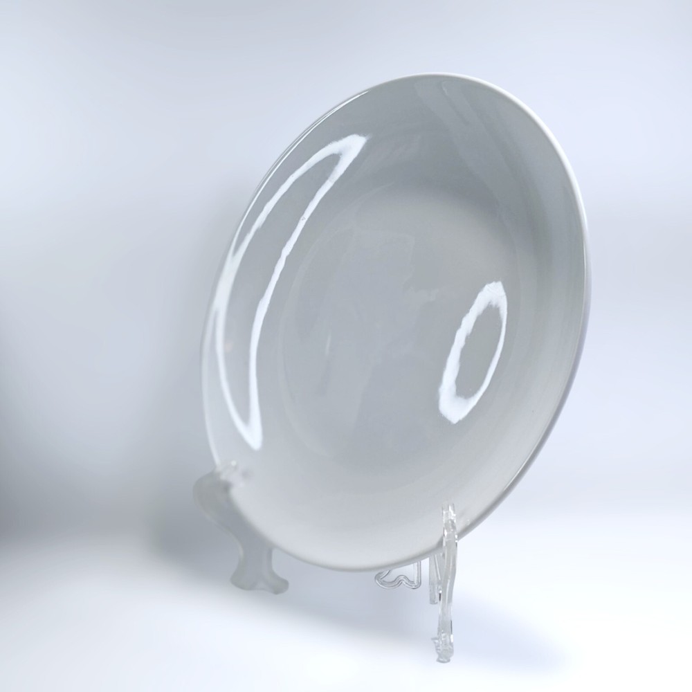 TAG Large White Ceramic Round Serving Tray Platter 14" Tableware Serveware