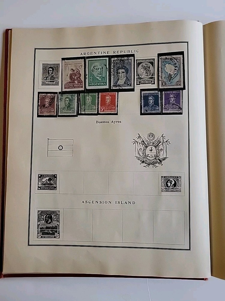 Modern Postage Stamp Album Fully Illustrated 1925 Edition