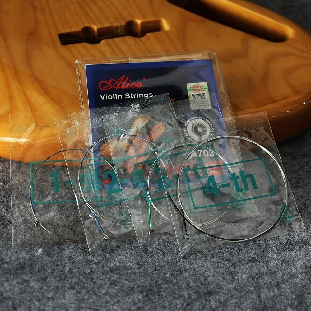Violin String Set E/a/d/g Violin Strings for Size 1/4 1/2 3/4 4/4Set Ball,Silver