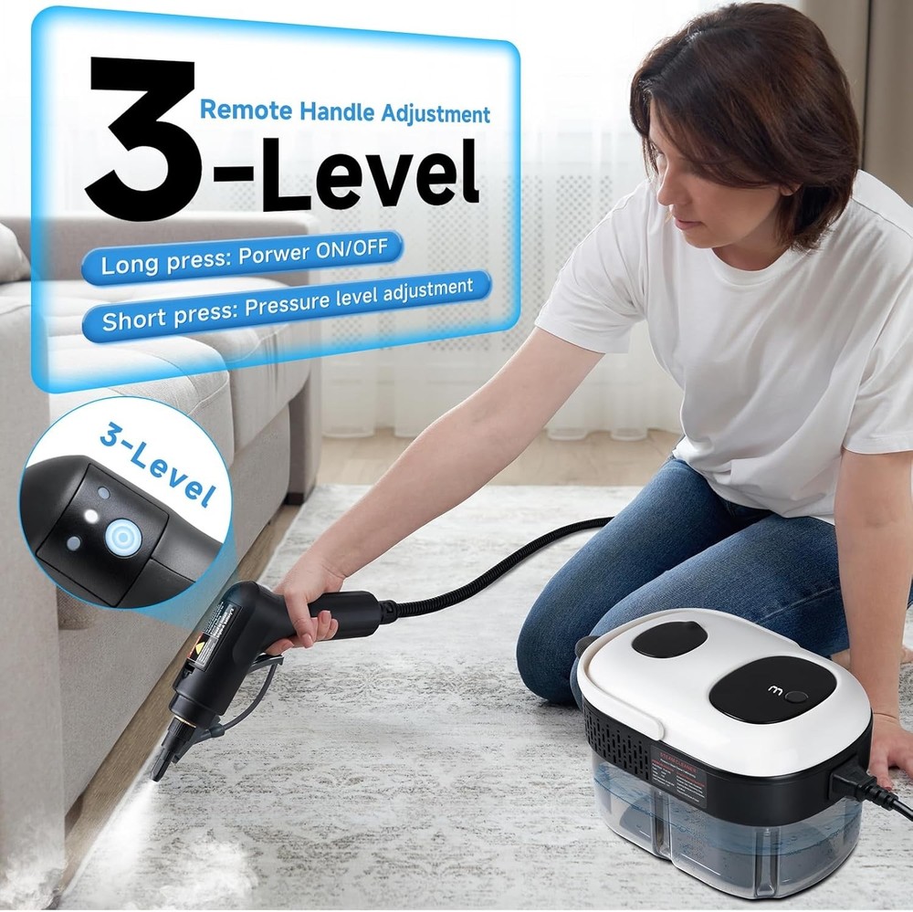 Steam Cleaner, 3-Level Adjustable Handle New